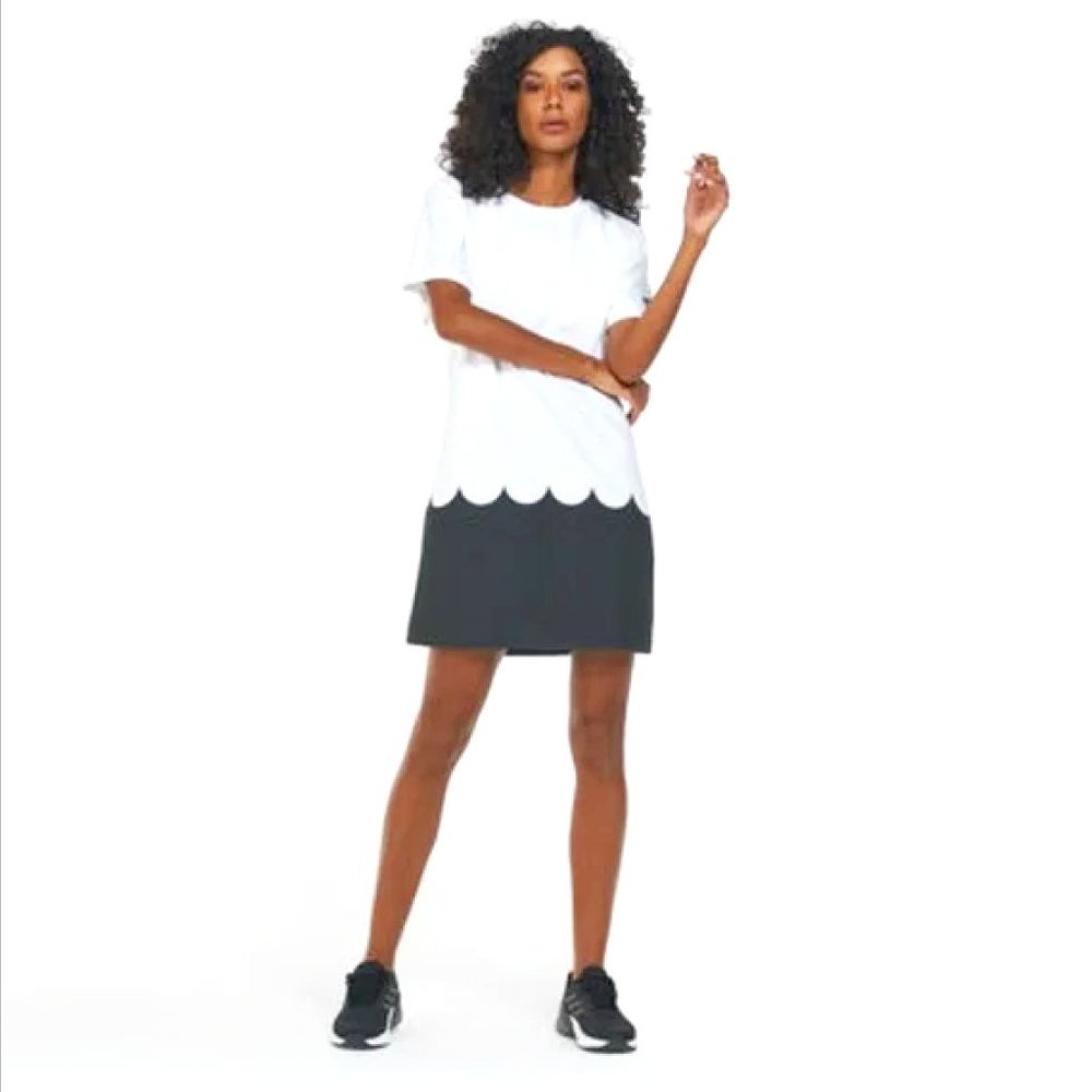 Adidas x Marimekko Cotton T-Shirt Dress in White L NWOT